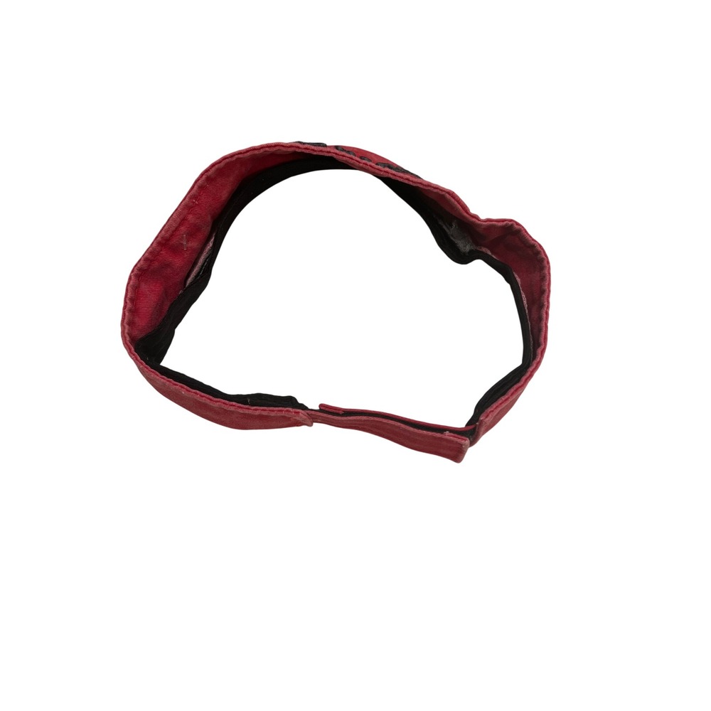 South Carolina Gamecocks USC Distressed Sun Visor Red Grey Adjustable Hat - Picture 5 of 6
